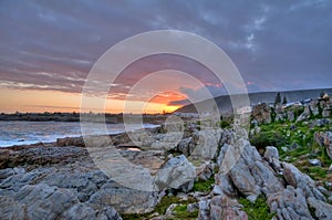 Sunset Over Hermanus Bay - South Africa