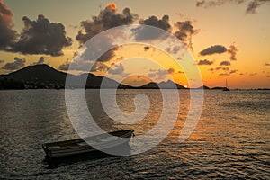 Sunset over Hillsborough Bay, Carriacou Island, Grenada