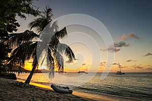 Sunset over Hillsborough Bay, Carriacou Island, Grenada