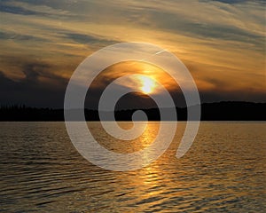 Sunset over Isle Royale