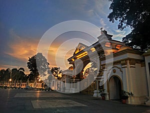 Sunset over Istana Anak Bukit.