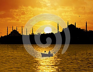 Sunset over Istanbul