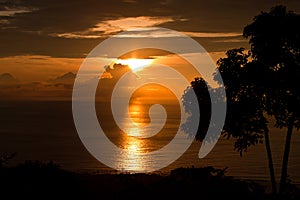 Sunset over Keauhou Bay