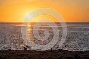 Sunset over Kerkennah - Tunisian archipelago