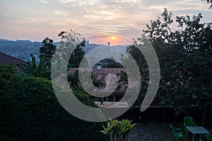 A Sunset over Kigali in Rwanda photo