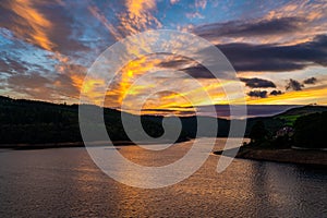 Sunset over Ladybower Reservoir