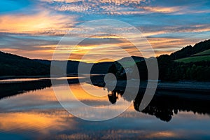 Sunset over Ladybower Reservoir