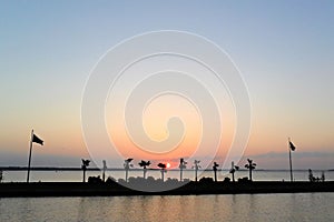 Sunset Over Lake Livingston Facing West photo