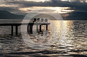 Sunset over Lake Okanagan