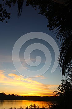 Sunset over Madidi National Park