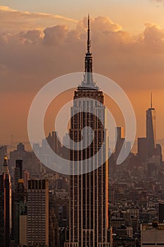 Empire State Building and Manhattan Skyline