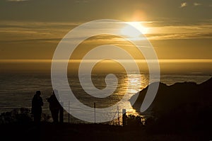 Sunset over Marin Headlands photo