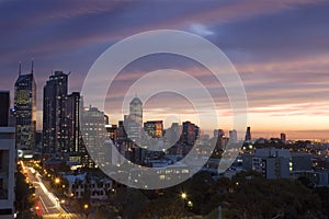 Sunset Over Melbourne, Australia