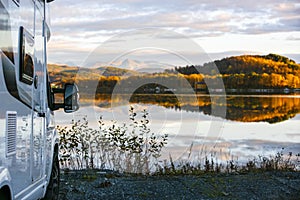 Sunset over Mestervik or Meistervik is a village in Balsfjord Municipality in TromMunicipality in Troms og Finnmark county, Norway