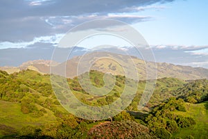 Sunset over Mount Diablo State Park