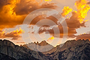 Sunset Over Mount Whitney photo