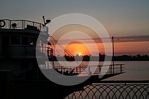 Sunset over Nilo River