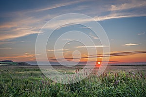 Sunset over a Norfolk Marsh