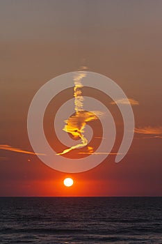 Sunset over North Sea