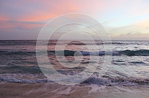 Sunset over the ocean