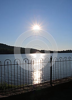 Sunset over the Ohio River at Ripley, Ohio