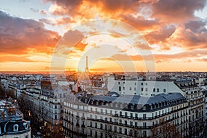 Sunset over Paris