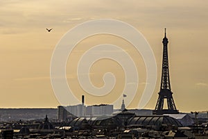 Sunset over Paris