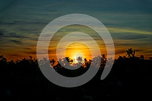 Sunset over Phuket, View from Balcony