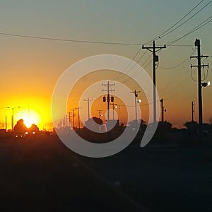 Sunset Over Power