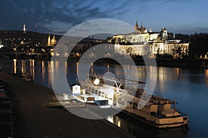 Sunset over Prague Castle