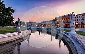 The Prato della Valle square in Padova photo