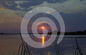 Sunset over River Chobe, Kasane, Botswana