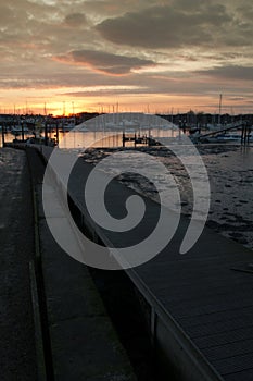 Sunset over the River Hamble