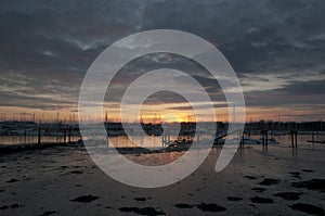 Sunset over the River Hamble