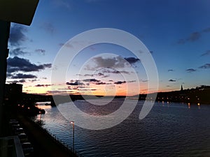 Sunset over the River Tyne