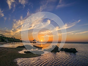 Sunset over Roatan