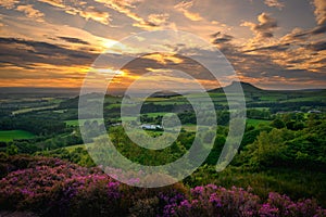 Sunset over Roseberry Topping, North Yorkshire