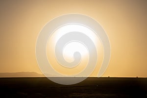 Sunset over the Sahara