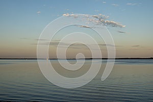 Sunset over Salto Grande lake, Concordia, Entre RÃ­os