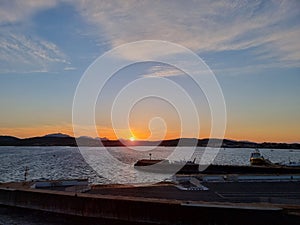 Sunset over Sardinia