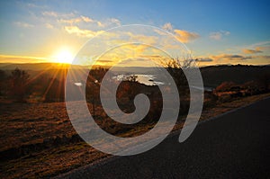 Sunset over Sardinia