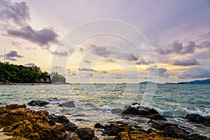 Sunset over the sea in summer at Koh Lipe island, Thailand