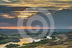 Sunset over the Snake River Valley