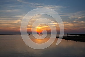 Almost Sunset Over the Sound in Duck, North Carolina