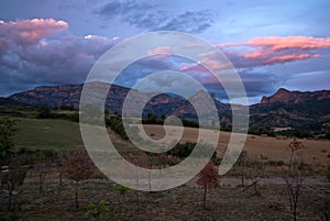 Sunset over the Spanish Pyrenees