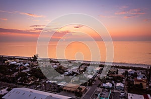 Sunset over St. Pete beach