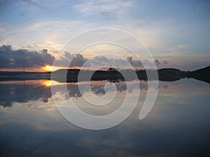 Sunset over Taksdalsvatnet