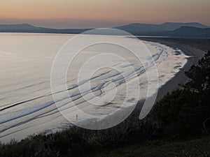 Sunset over Tremadog Bay, Wales