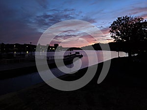 Sunset over Trent River