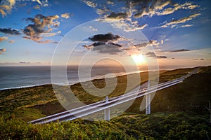 Sunset over Trois Bassins